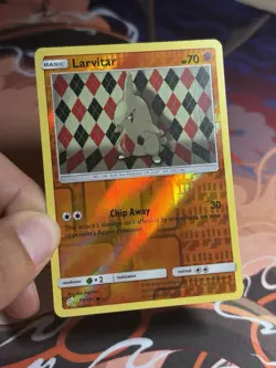 Larvitar 79/181 Common Sun Moon Team Up Pokemon Reverse Holo NM/M - Image 3