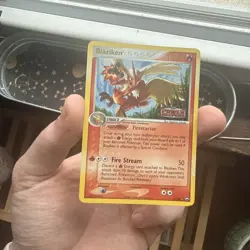 Pokemon TCG Blaziken 5/108 EX Power Keepers Reverse Holo Rare Stamped LP 2007 - Image 5