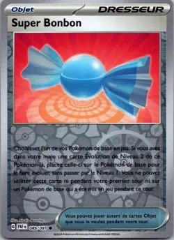 Carte Pokemon Dresseur Super Bonbon 089/091 Reverse - 2024 - Image 1