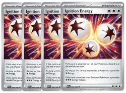 Pokemon TCG 4x Ignition Energy 086/086 White Flare English 4x Playset - Reg - NM - Image 1