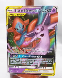 Pokemon TCG: Espeon & Deoxys GX Ultra Rare (72/236) Unified Minds NM - Image 1