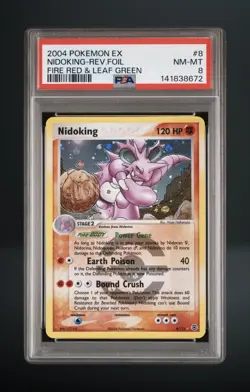 PSA 8 Pokemon Nidoking ex FireRed LeafGreen 8/112 Reverse Holo Rare MINT✨💎✨ - Image 1