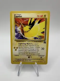 Zapdos #23 Wizards of the Coast Black Star Promo 1999 Vintage Pokemon TCG LP - Image 1
