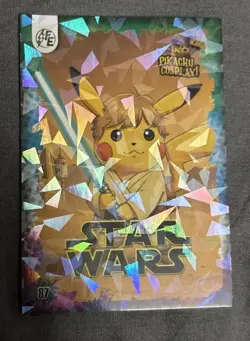 POKEMON PIKACHU COSPLAY - STAR WARS #87 *GALAXY HOLO - Image 1