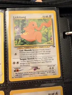 Pokemon TCG Lickitung 16/18 Southern Islands Promo Rare 2001 LP - Image 1