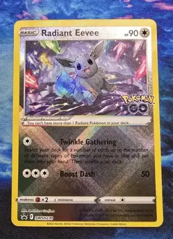 Radiant Eevee SWSH230 Pokemon Go Promo NM - Image 1