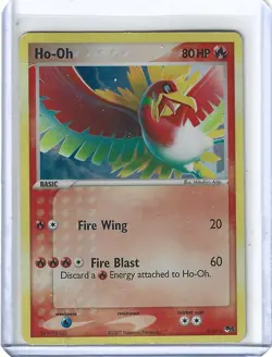 Ho-Oh 1/17 Holo Rare POP Series 5 Pokemon TCG Trading Card Game 2007 Hologram - Image 1