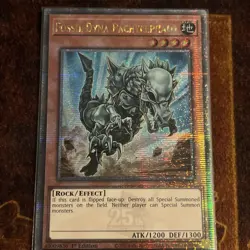 Yu-Gi-Oh! Fossil Dyna Pachycephalo RA03-EN195 Quarter Century Secret Rare - Image 1