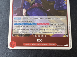 x2 One Piece TCG Izo R EB01-002 Extra Booster Memorial Collection English NM - Image 2