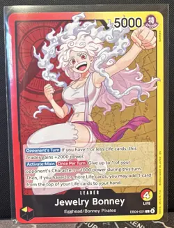 Jewelry Bonney Leader Card EB04-001 Egghead/Bonney Pirates One Piece - Image 1