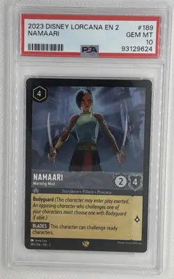 2023 Disney Lorcana EN 2 Namaari #189 PSA 10 Gem Mint 🌶🥵 - Image 1
