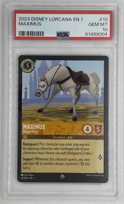 2023 Disney Lorcana EN Maximus #10 PSA 10 Gem Mint 🌶🥵 - Image 1