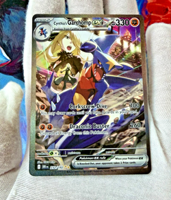 Cynthia's Garchomp ex 232/182 Sv10: Destined Rivals Special Illustration Rare NM - Image 2