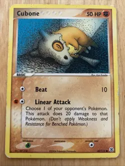 Cubone 60/112 Common FireRed & LeafGreen Pokemon Card - Image 1