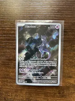 Mewtwo 052 Scarlet & Violet Promo Card Holo Illustration Rare - Image 1