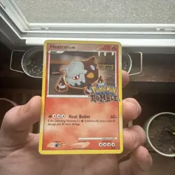 Pokemon Rumble Heatran Non-Holo Card 4/16 Promo Foil Stamped Near Mint Condition - Image 1