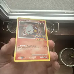 Pokemon Rumble Heatran Non-Holo Card 4/16 Promo Foil Stamped Near Mint Condition - Image 2