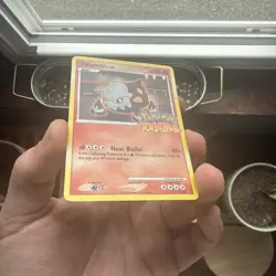 Pokemon Rumble Heatran Non-Holo Card 4/16 Promo Foil Stamped Near Mint Condition - Image 3