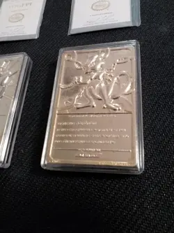 23k Gold Plated Mewtwo & Togepi Pokemon Burger King 1999 Metal Trading Card - Image 5