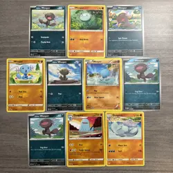 Wooper Quagsire Pokemon Card Collection Lot Of 10 With Reverse Holo - Image 1