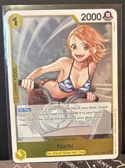 Nami OP15-108 Rare Bandai One Piece CCG Character Card - Image 1
