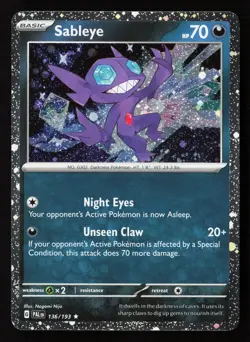 Sableye (Cosmos Holo) Rare Miscellaneous Cards & Products 136/193 NM - Image 1