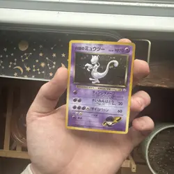 1999 Pokemon TCG Team Rocket's Mewtwo Vintage Rare Holo Japanese Card MINT - Image 1