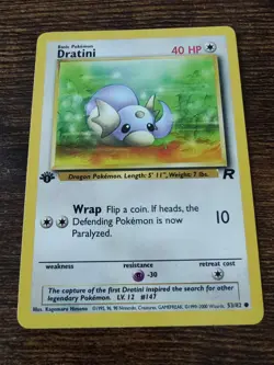Dratini 53/82 1st Edition Team Rocket Non Holo Pokemon Card - Image 1