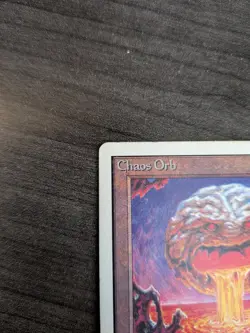 Chaos Orb MTG/Magic Card Signed by illustrator Mark Tedin LP to MP+ Condition - Image 4