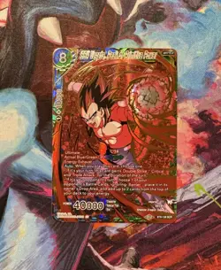 Dragon Ball Super Card SS4 Vegeta, Peak Of Primitive Power BT8-136 SCR Alt Art - Image 1