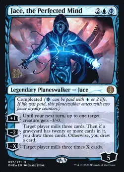 [1x] Jace, the Perfected Mind - Foil - Prerelease Promo Near Mint, English Phyre - Image 1