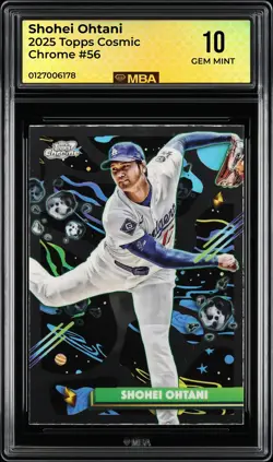 2025 Topps Cosmic Chrome Shohei Ohtani #56 MBA 10 - Image 1