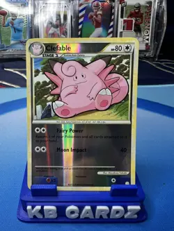 Pokemon TCG Clefable (HeartGold SoulSilver HGSS 3/123) Reverse Holo - Image 1