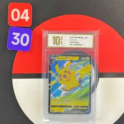 Pokemon TCG S-Chinese Sword & Shield CSDC 019/024 Pikachu V Grade10 - Image 1