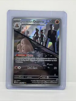 Team Rocket's Dugtrio AR 206/193 M2a MEGA Dream ex Pokemon Card Japanese [NM] - Image 1