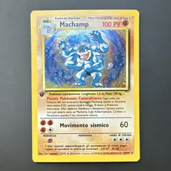 Pokemon Machamp 8/102 Base Set 1st Edition Holo Italian Stage 2 100 HP Wizards - Image 1