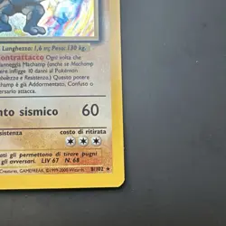 Pokemon Machamp 8/102 Base Set 1st Edition Holo Italian Stage 2 100 HP Wizards - Image 4
