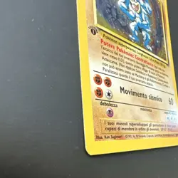 Pokemon Machamp 8/102 Base Set 1st Edition Holo Italian Stage 2 100 HP Wizards - Image 5