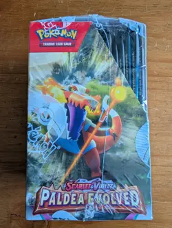 Pokemon Paldea Evolved Half Booster Box - Small Rip In Seal - Image 5