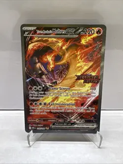 Team Rocket's Moltres Ex 229/182 Pokemon Destined Rivals Stamped Promo Card - Image 1