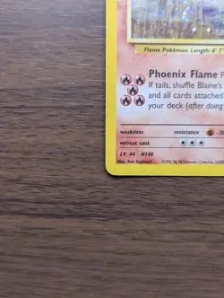 Pokemon TCG Blaine's Moltres 1/132 Gym Heroes Unlimited Holo Rare WOTC - LP - Image 5
