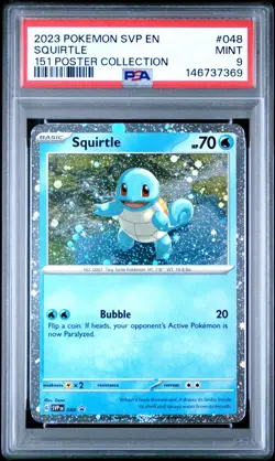 PSA 9 | Pokemon TCG | Black Star Promo | Squirtle #48 - Image 1