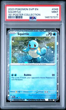 PSA 9 | Pokemon TCG | Black Star Promo | Squirtle #48 - Image 1