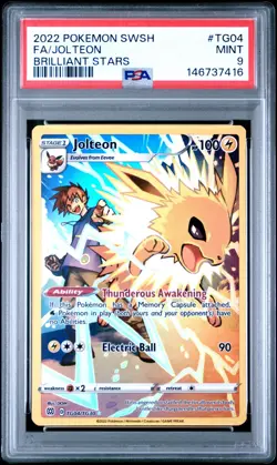 PSA 9 | Pokemon TCG | Brilliant Stars | Jolteon #TG04 - Image 1