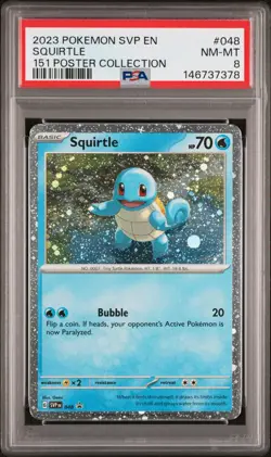 PSA 8 | Pokemon TCG | Black Star Promo | Squirtle #48 - Image 1