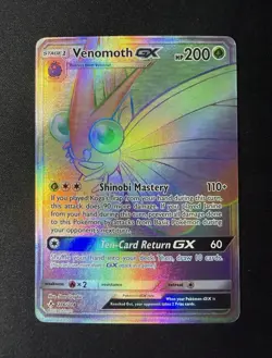 Pokemon Venomoth GX 216/214 SM-Unbroken Bonds Secret Rare Holo 200 HP Stage 1 - Image 1