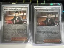 Team Rocket's Giovanni STAFF stamped Pokemon Regional Championship DRI 174/182 - Image 1