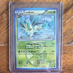 Pokemon Leafeon BW Plasma Freeze Cracked Ice Holo 011/116 - Image 1