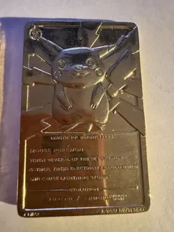 Pokemon Collection Pikachu & #61 Poliwhirl 23k Gold Plated 1999 & 3 Puzzles - Image 5