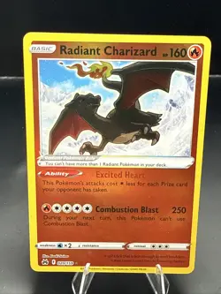 Pokemon TCG Radiant Charizard Crown Zenith 020/159 Holo Radiant Rare B - Image 1